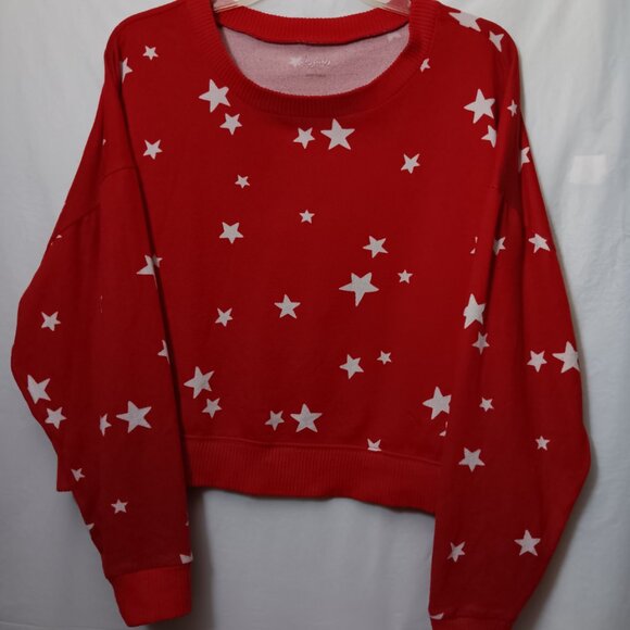 GILLY HICKS BY HOLLISTER STARS CROPPED SWEATSHIRT - Picture 14 of 15